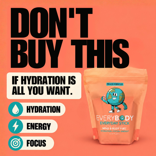 Peach Hibiscus| Hydration Energy Focus Stick| 30 Pack